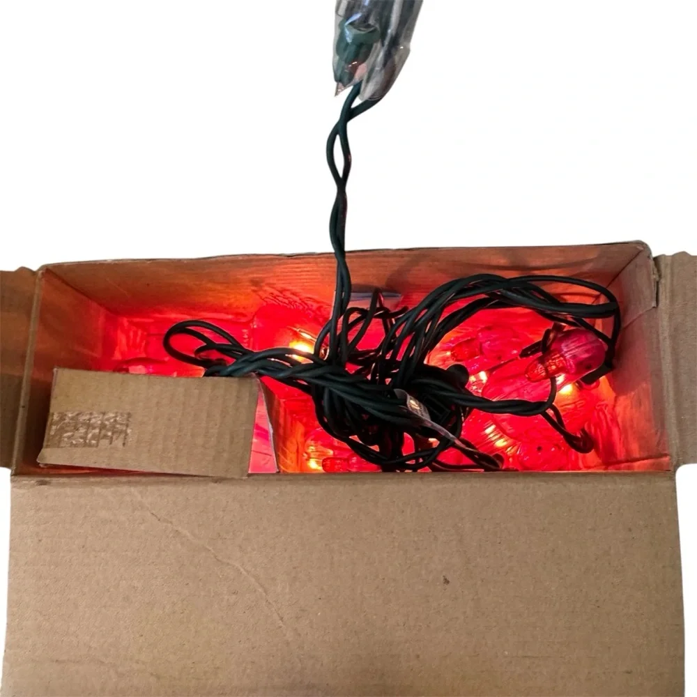 🦩Flamingo Party String Lights in Original Box. Verified All Lights Work.